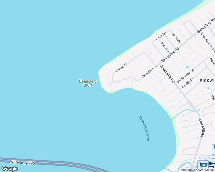 map of restaurants, bars, coffee shops, grocery stores, and more near 2620 Forest Point Court in Jacksonville