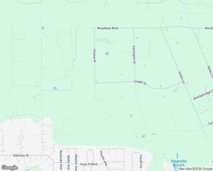 map of restaurants, bars, coffee shops, grocery stores, and more near 10309 Croger Drive in Magnolia
