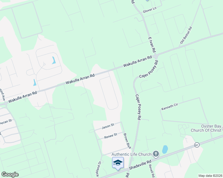 map of restaurants, bars, coffee shops, grocery stores, and more near 54 Foxrun Circle in Crawfordville