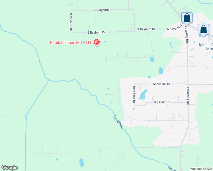 map of restaurants, bars, coffee shops, grocery stores, and more near 18770 Kalka Road in Conroe