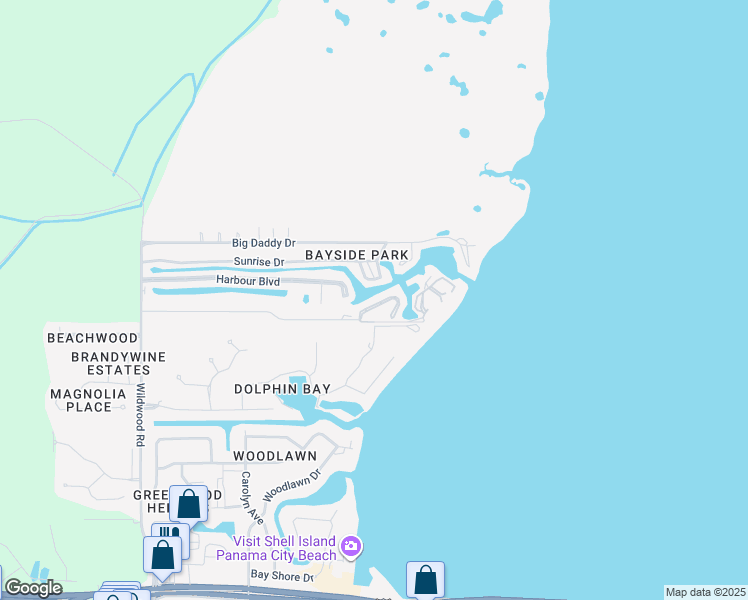 map of restaurants, bars, coffee shops, grocery stores, and more near 921 Lighthouse Lagoon Court in Panama City Beach