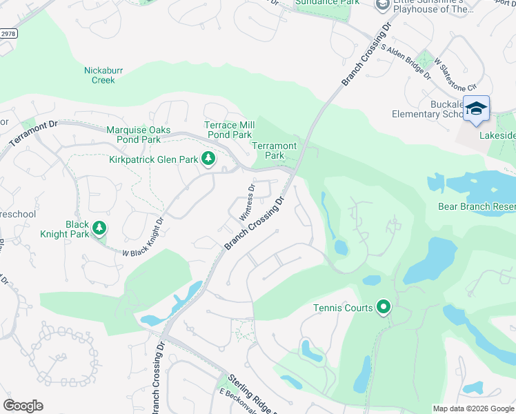 map of restaurants, bars, coffee shops, grocery stores, and more near 2 Ivy Castle Court in The Woodlands