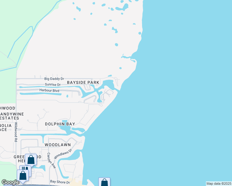 map of restaurants, bars, coffee shops, grocery stores, and more near 6500 Bridge Water Way in Panama City Beach