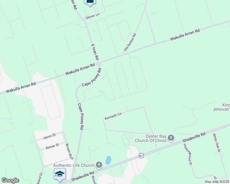 map of restaurants, bars, coffee shops, grocery stores, and more near 189 Kenneth Circle in Crawfordville