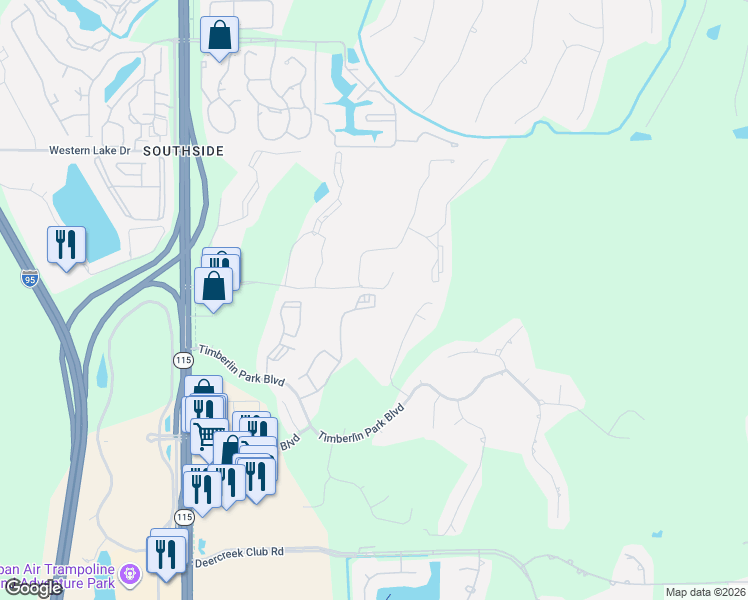 map of restaurants, bars, coffee shops, grocery stores, and more near 1d Paradise Island Boulevard in Jacksonville