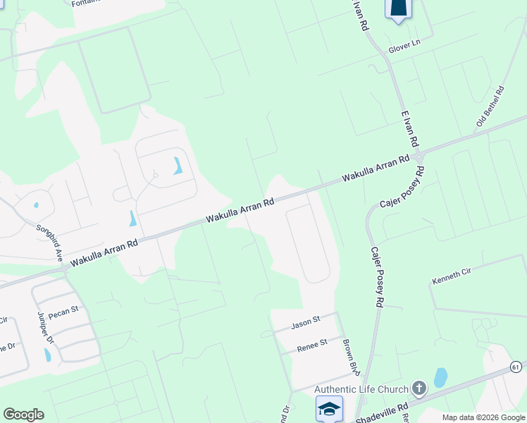 map of restaurants, bars, coffee shops, grocery stores, and more near 225 Foxrun Circle in Crawfordville