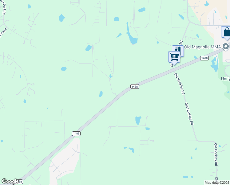map of restaurants, bars, coffee shops, grocery stores, and more near 20230 Farm to Market Road 1488 in Magnolia