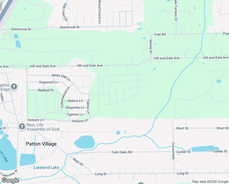 map of restaurants, bars, coffee shops, grocery stores, and more near 16637 Gary in Patton Village