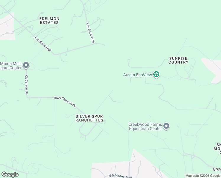 map of restaurants, bars, coffee shops, grocery stores, and more near 11900-11962 Jim Bridger Drive in Austin