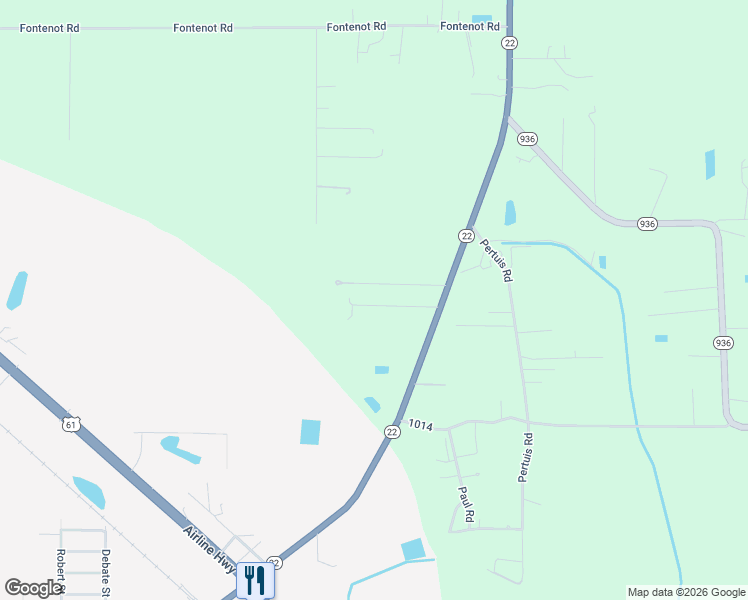 map of restaurants, bars, coffee shops, grocery stores, and more near 45064 Sterling Road in Saint Amant