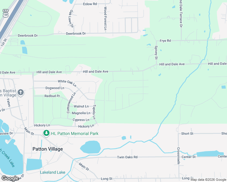 map of restaurants, bars, coffee shops, grocery stores, and more near 25552 Roy Rogers Road in Splendora