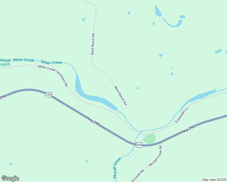 map of restaurants, bars, coffee shops, grocery stores, and more near Byrd Ranch Road in Johnson City