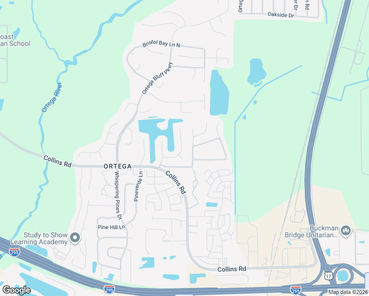map of restaurants, bars, coffee shops, grocery stores, and more near 8119 Corky Court East in Jacksonville