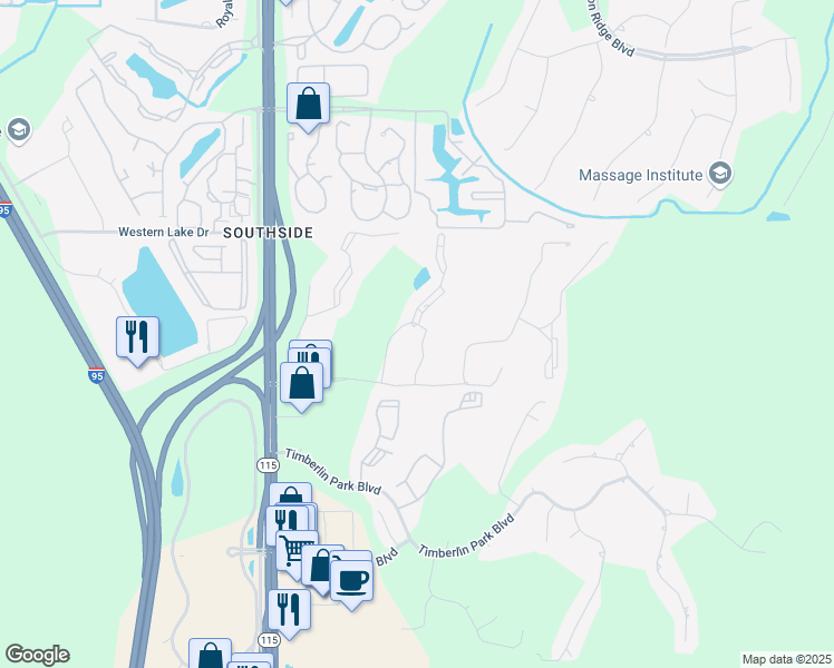 map of restaurants, bars, coffee shops, grocery stores, and more near 32 Paradise Island Boulevard in Jacksonville