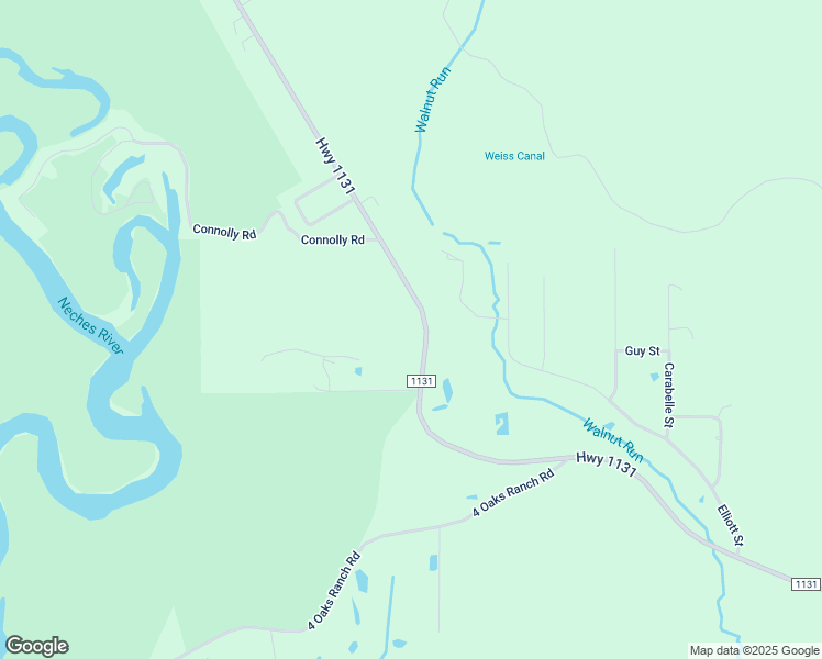 map of restaurants, bars, coffee shops, grocery stores, and more near 3157 Highway 1131 in Vidor