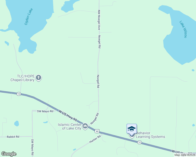 map of restaurants, bars, coffee shops, grocery stores, and more near Noegel Road in Lake City