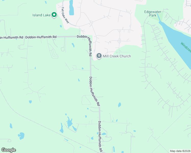 map of restaurants, bars, coffee shops, grocery stores, and more near 32634 Dobbin-Huffsmith Road in Magnolia