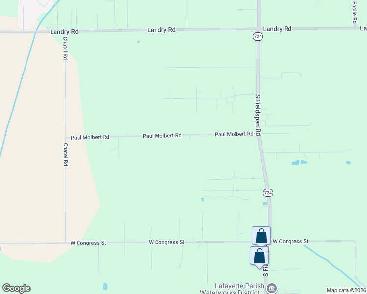 map of restaurants, bars, coffee shops, grocery stores, and more near 219 Paul Molbert Road in Duson