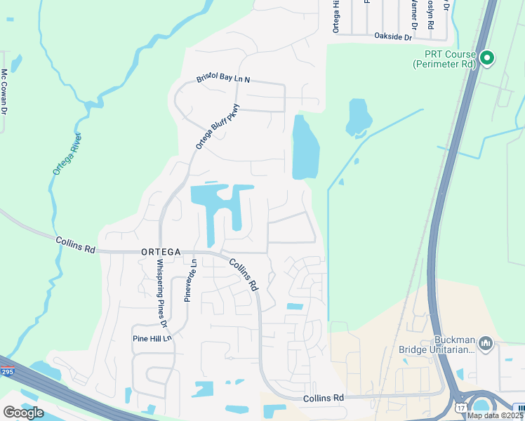 map of restaurants, bars, coffee shops, grocery stores, and more near 8119 Corky Court East in Jacksonville