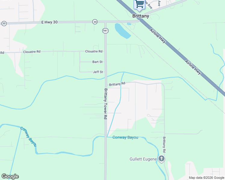 map of restaurants, bars, coffee shops, grocery stores, and more near 9208 Louisiana 941 in Gonzales