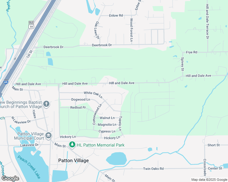map of restaurants, bars, coffee shops, grocery stores, and more near 16680 Cedar Circle in Splendora