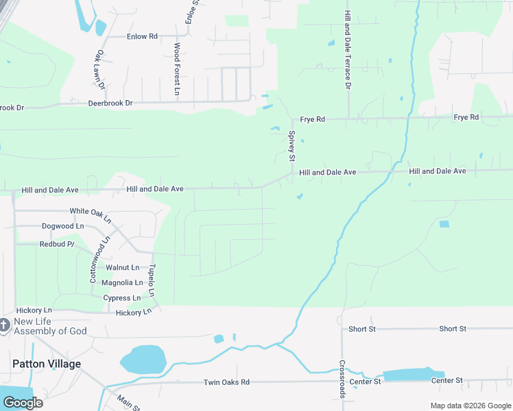 map of restaurants, bars, coffee shops, grocery stores, and more near 26156 Hill and Dale Avenue in Splendora