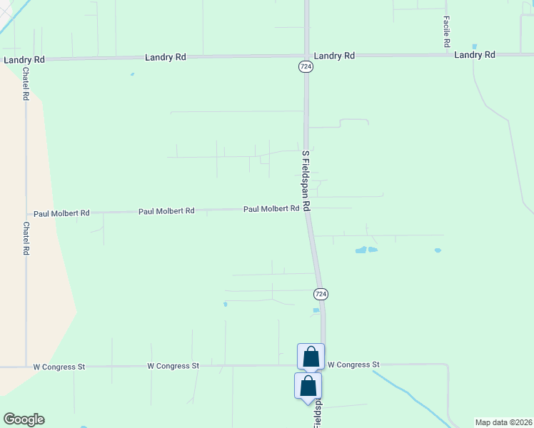 map of restaurants, bars, coffee shops, grocery stores, and more near 138 Paul Molbert Road in Duson