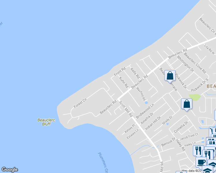 map of restaurants, bars, coffee shops, grocery stores, and more near 3110 Isser Lane in Jacksonville