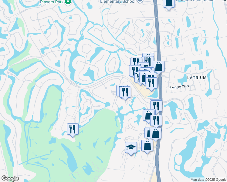 map of restaurants, bars, coffee shops, grocery stores, and more near 1003 Vicar's Landing Way in Ponte Vedra Beach