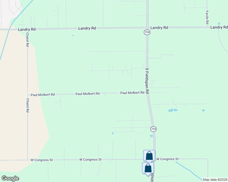 map of restaurants, bars, coffee shops, grocery stores, and more near 156 Paul Molbert Road in Duson