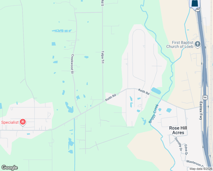 map of restaurants, bars, coffee shops, grocery stores, and more near 155 Park Place in Lumberton