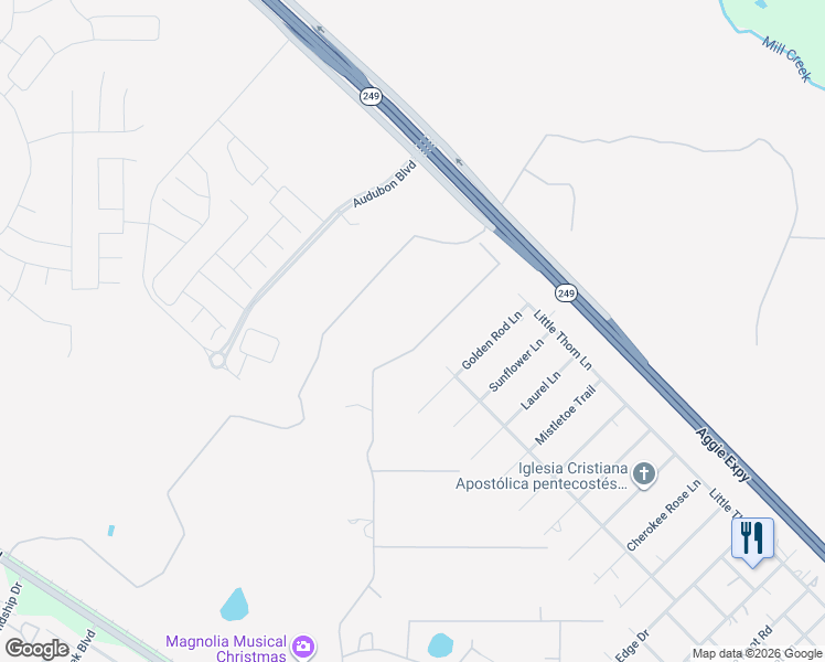 map of restaurants, bars, coffee shops, grocery stores, and more near 31003 Green Tree Road in Magnolia