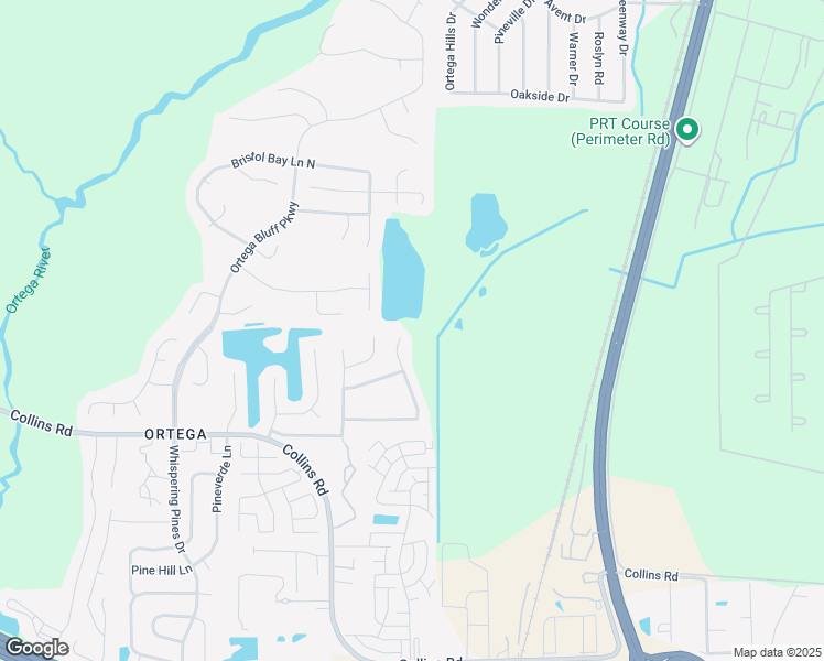 map of restaurants, bars, coffee shops, grocery stores, and more near 8023 Tessa Terrace East in Jacksonville