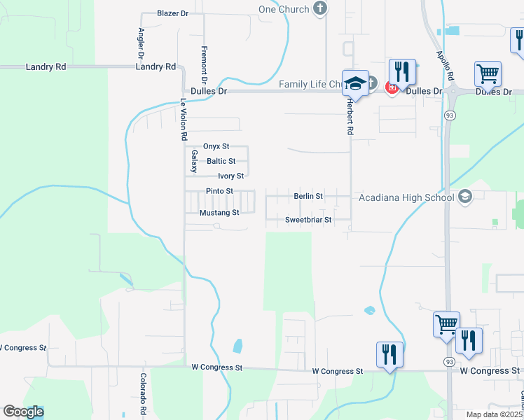 map of restaurants, bars, coffee shops, grocery stores, and more near 209 Belfast Street in Lafayette
