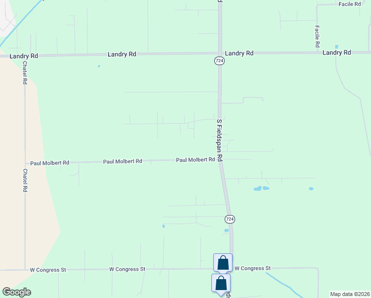 map of restaurants, bars, coffee shops, grocery stores, and more near 138 Paul Molbert Road in Duson