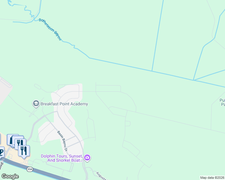 map of restaurants, bars, coffee shops, grocery stores, and more near in Panama City Beach