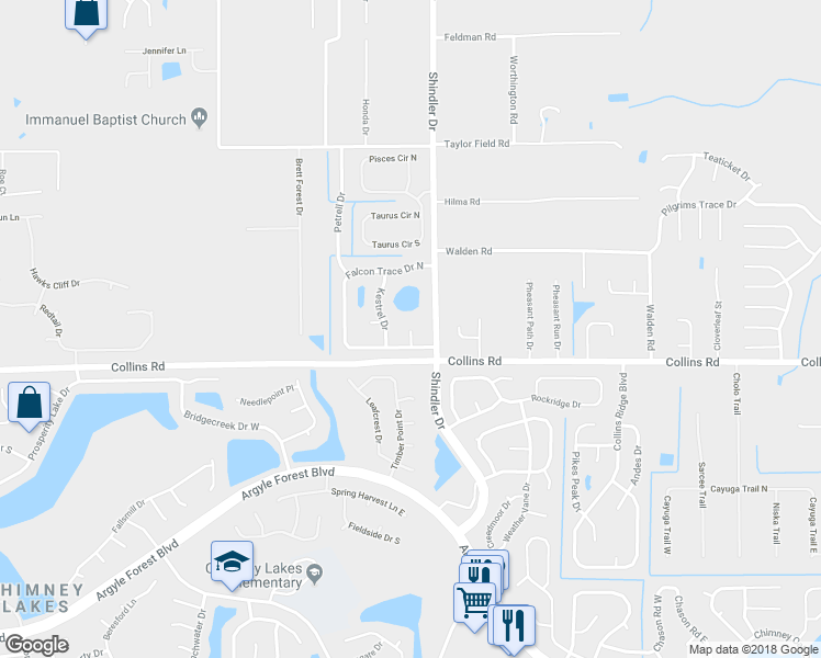 map of restaurants, bars, coffee shops, grocery stores, and more near 7556 Falcon Trace Court in Jacksonville