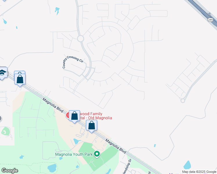 map of restaurants, bars, coffee shops, grocery stores, and more near 123 Renaissance Court in Magnolia