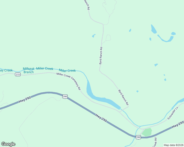 map of restaurants, bars, coffee shops, grocery stores, and more near Byrd Ranch Road in Johnson City