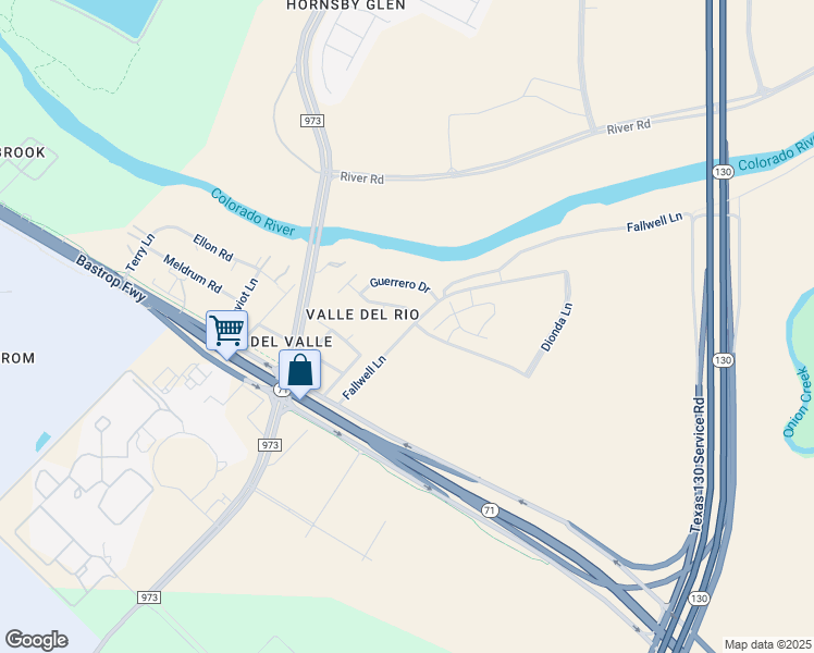 map of restaurants, bars, coffee shops, grocery stores, and more near 3102B Fallwell Lane in Austin