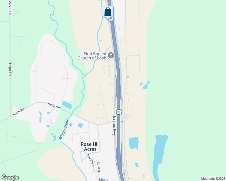 map of restaurants, bars, coffee shops, grocery stores, and more near U.S. 287 in Lumberton