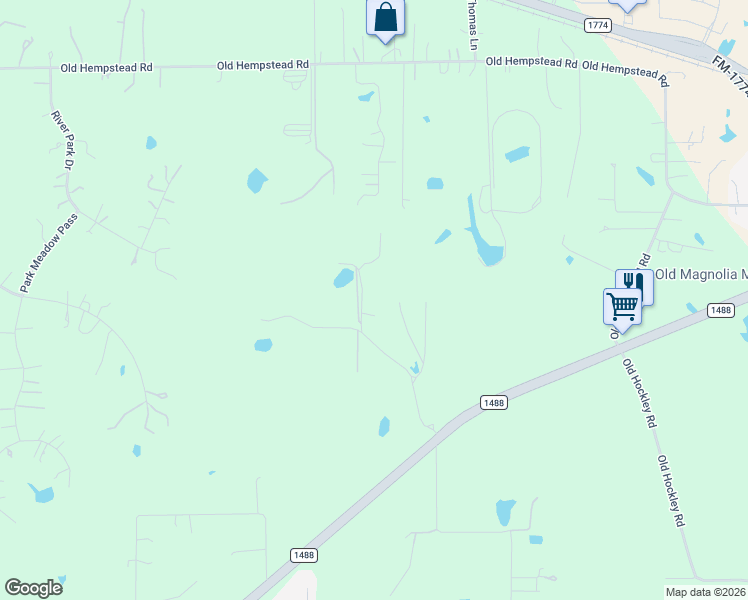 map of restaurants, bars, coffee shops, grocery stores, and more near 31626 Wisteria Road in Magnolia