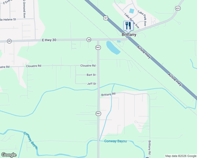 map of restaurants, bars, coffee shops, grocery stores, and more near 9310 Highway 941 in Gonzales