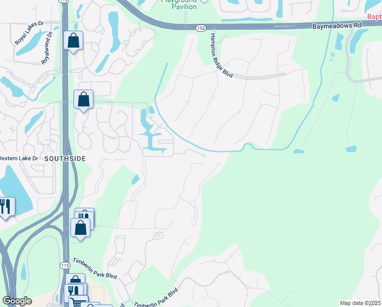 map of restaurants, bars, coffee shops, grocery stores, and more near 8a Paradise Island Boulevard in Jacksonville