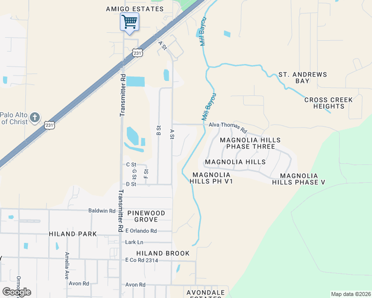 map of restaurants, bars, coffee shops, grocery stores, and more near 3710 E Street in Panama City