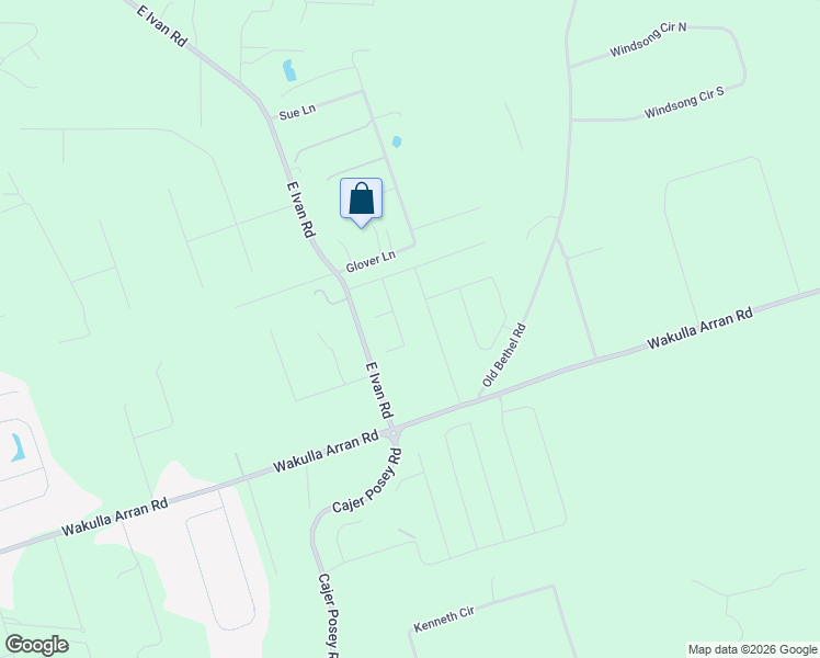 map of restaurants, bars, coffee shops, grocery stores, and more near 758 East Ivan Road in Crawfordville