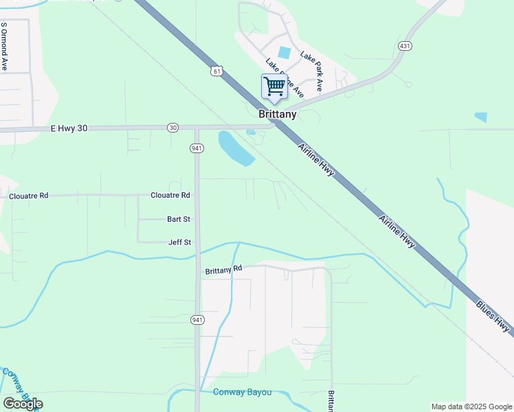map of restaurants, bars, coffee shops, grocery stores, and more near 43099 Rose Road in Gonzales