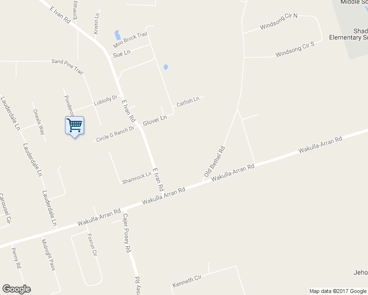 map of restaurants, bars, coffee shops, grocery stores, and more near 758 East Ivan Road in Crawfordville