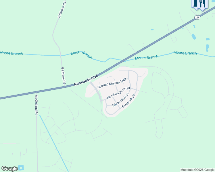 map of restaurants, bars, coffee shops, grocery stores, and more near 15384 Spotted Stallion Trail in Jacksonville