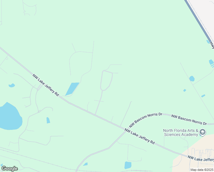 map of restaurants, bars, coffee shops, grocery stores, and more near 162 Northwest Palmetto Boulevard in Lake City